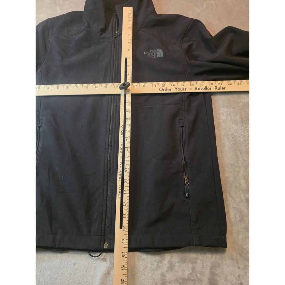 The North Face Softshell Jacket Mens Small Black WindWall Full Zip FM-16042AB